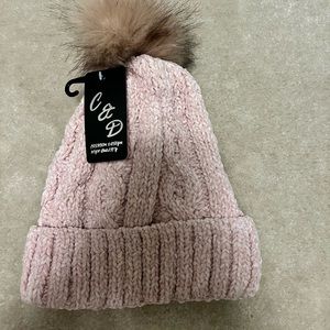 Pink winter hat